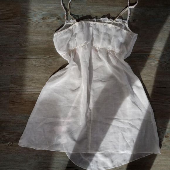 White Floral Sheer Japanese Angelic Fairy Slip - Picture 4 of 4